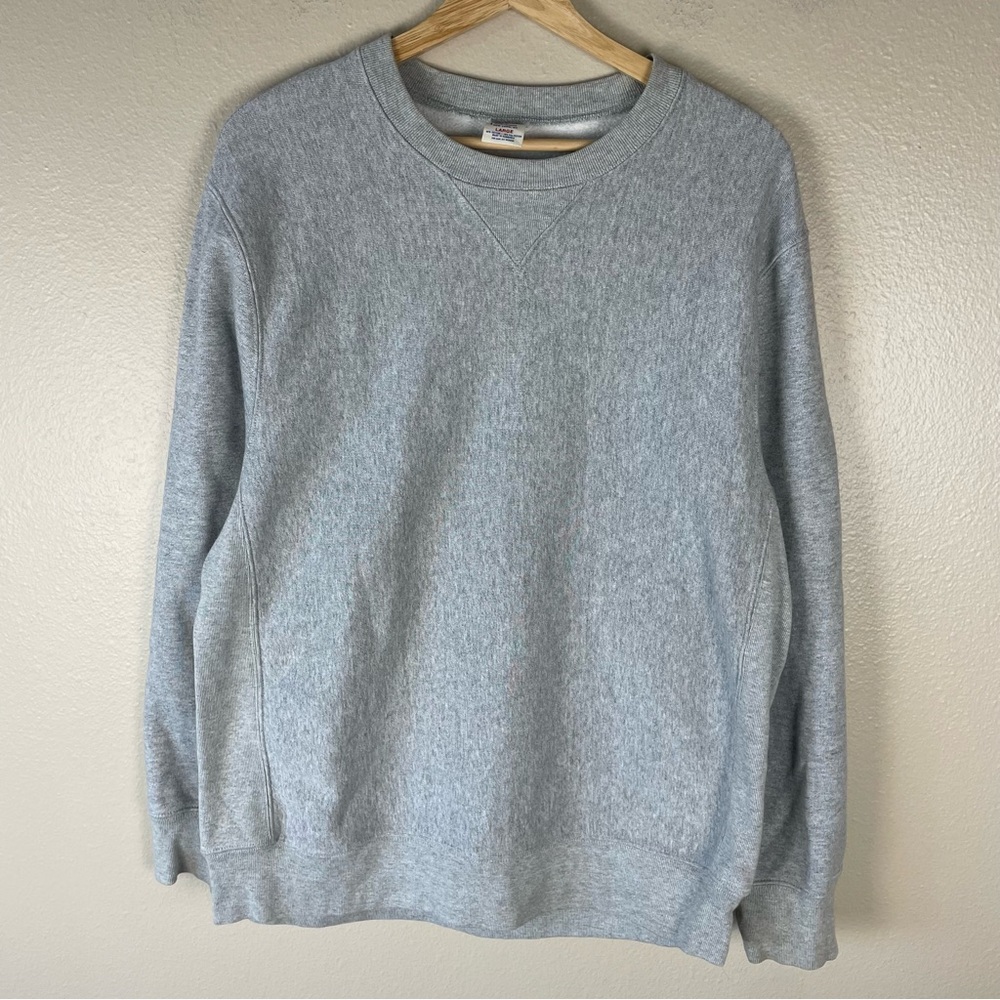 J. Crew Light Gray Crewneck Men's Sweater